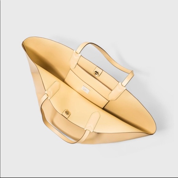 A New Day Fan Huge Tote Handbag - Yellow - Picture 3 of 5